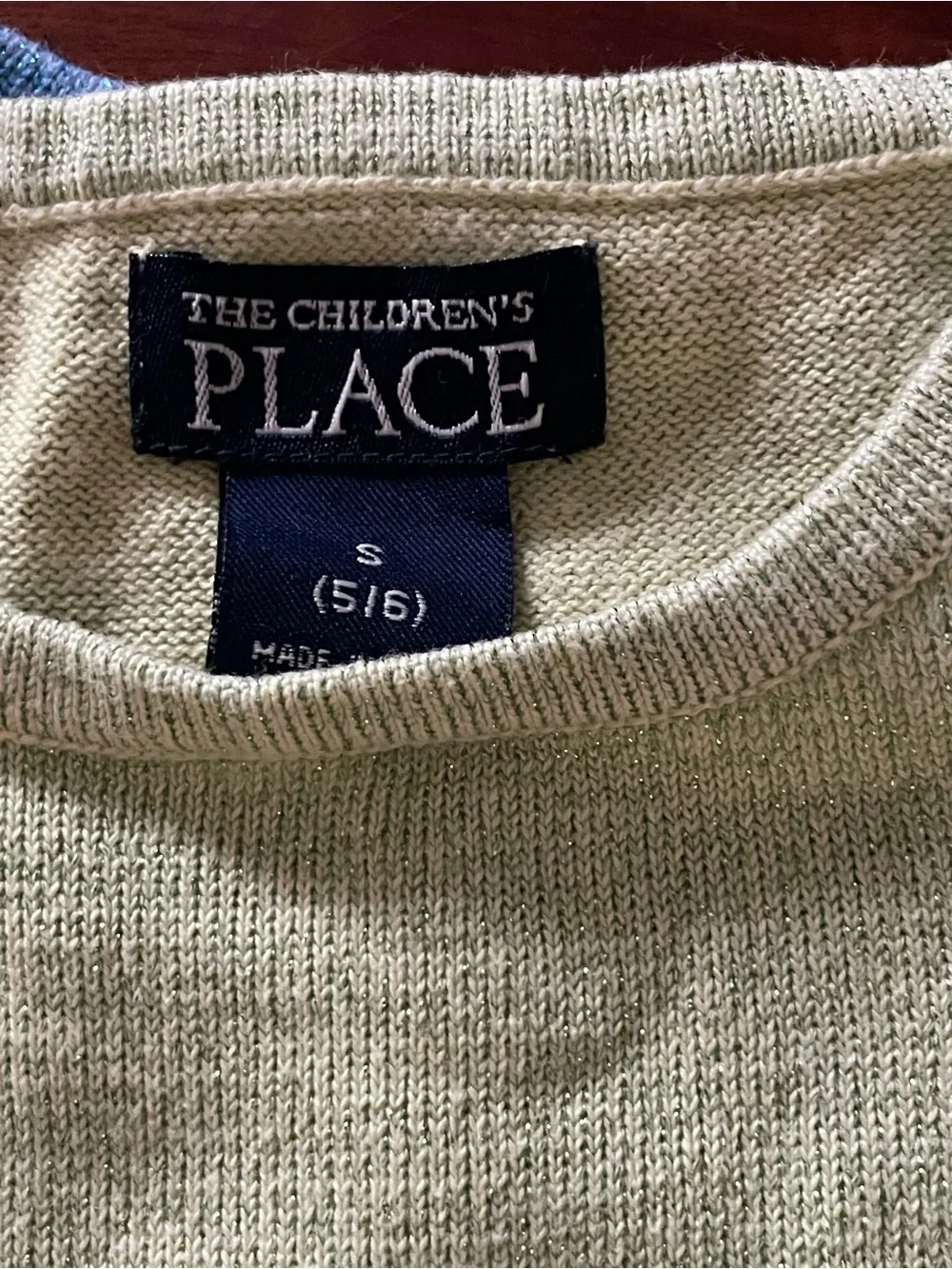 The Children's Place Light Green Knit Top